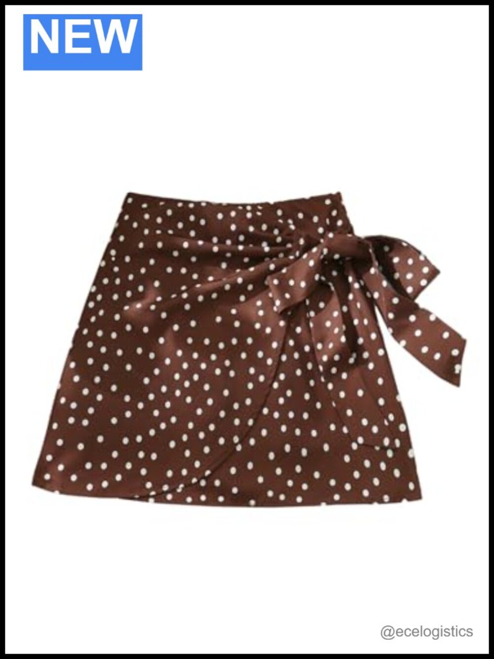 Y2K High Waist Tie Wrap A-Line Mini Skirt Polka Dots Summer